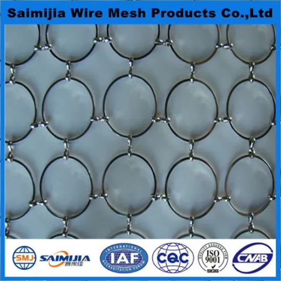 Best quality hot-sale hanging metal chainmail rings mesh