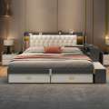 Moderno Simple Light Luxury Doble Bed dormitorio principal