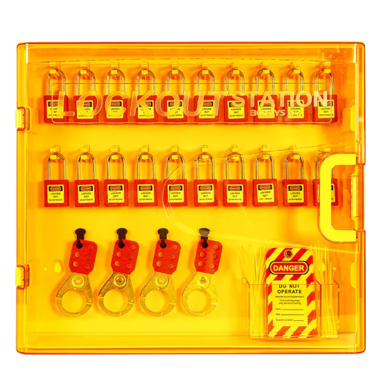 BOZZYS Portable Lockout Tagout Safety Kit for Mechanical and Electrical Maintenance