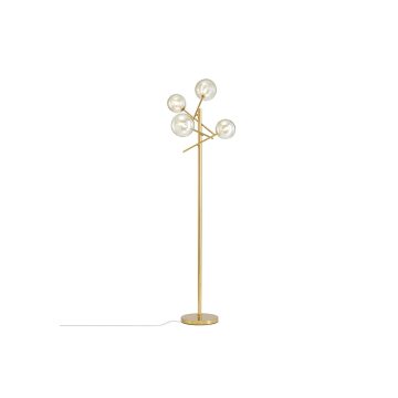 Hot Sale Luxury 4-Lights Glass Shade Floor Lamp for Bedroom and Living Room