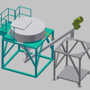 Big Bag Silo with Hopper Conversion for 1 Ton Cement Bags