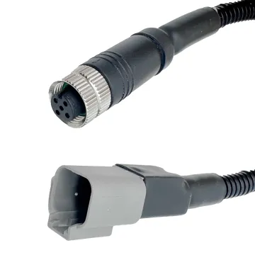 M12 5pin Overmolded Cable to DT4-2P Connector