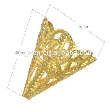 gold plated Vintage fashion spacer metal bead , bead cap