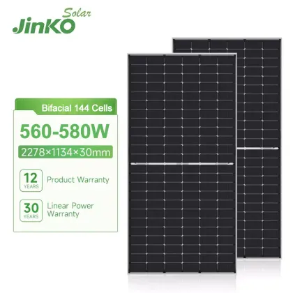 High-Power Jinko Solar Panels: 560W to 580W Qcells Energy Panels for PV Solar Power Arrays