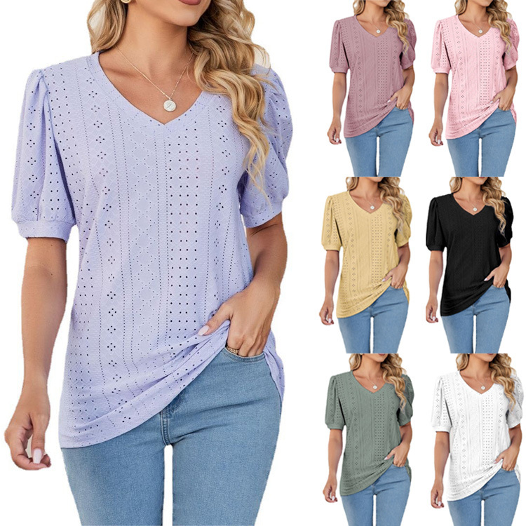 loose Ladies Tops women's t-shirts knitted
