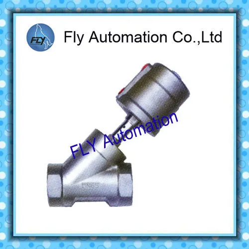 Dn65 Pps Actuator Flange Or Thread Connection Angle Seat Valve 