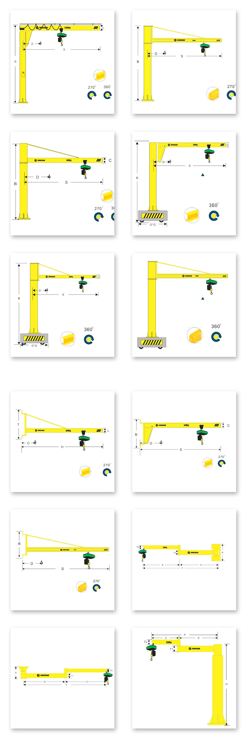 10 ton jib crane