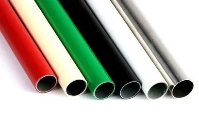 plastic PE coated steel pipe/lean tube