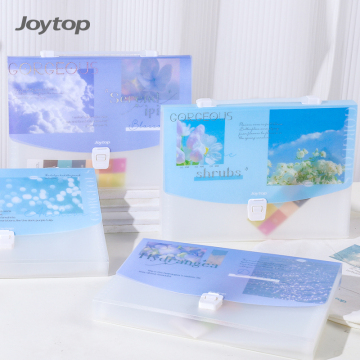 Joytop 000119 Groothandel Bloem PP Uitbreidende bestandsmap orgel Bag met labels