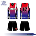 Heren sublimeare basketbaluniformen