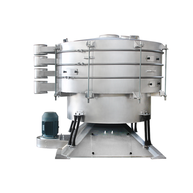 Large capacity tumbler vibrating screen for powder