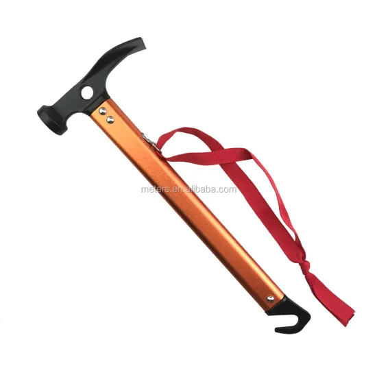 Camping Gear: Finding the Perfect Tent Peg Hammer with a Red Ribbon
