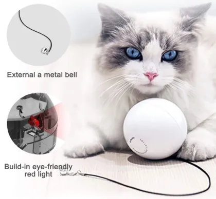 Smart Interactive Cat Toy Ball with Bell