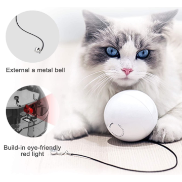 Boule de jouet de chat interactif intelligent avec cloche