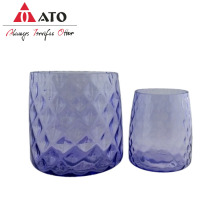 Vaso de vaso roxo da decoração da ata