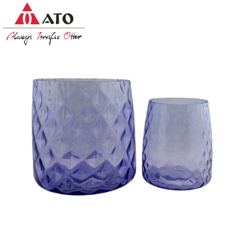 Ato Wohnkultur Purpur Vase geprägte Vase
