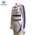 Custom Metallic Cheer Top Uniforms