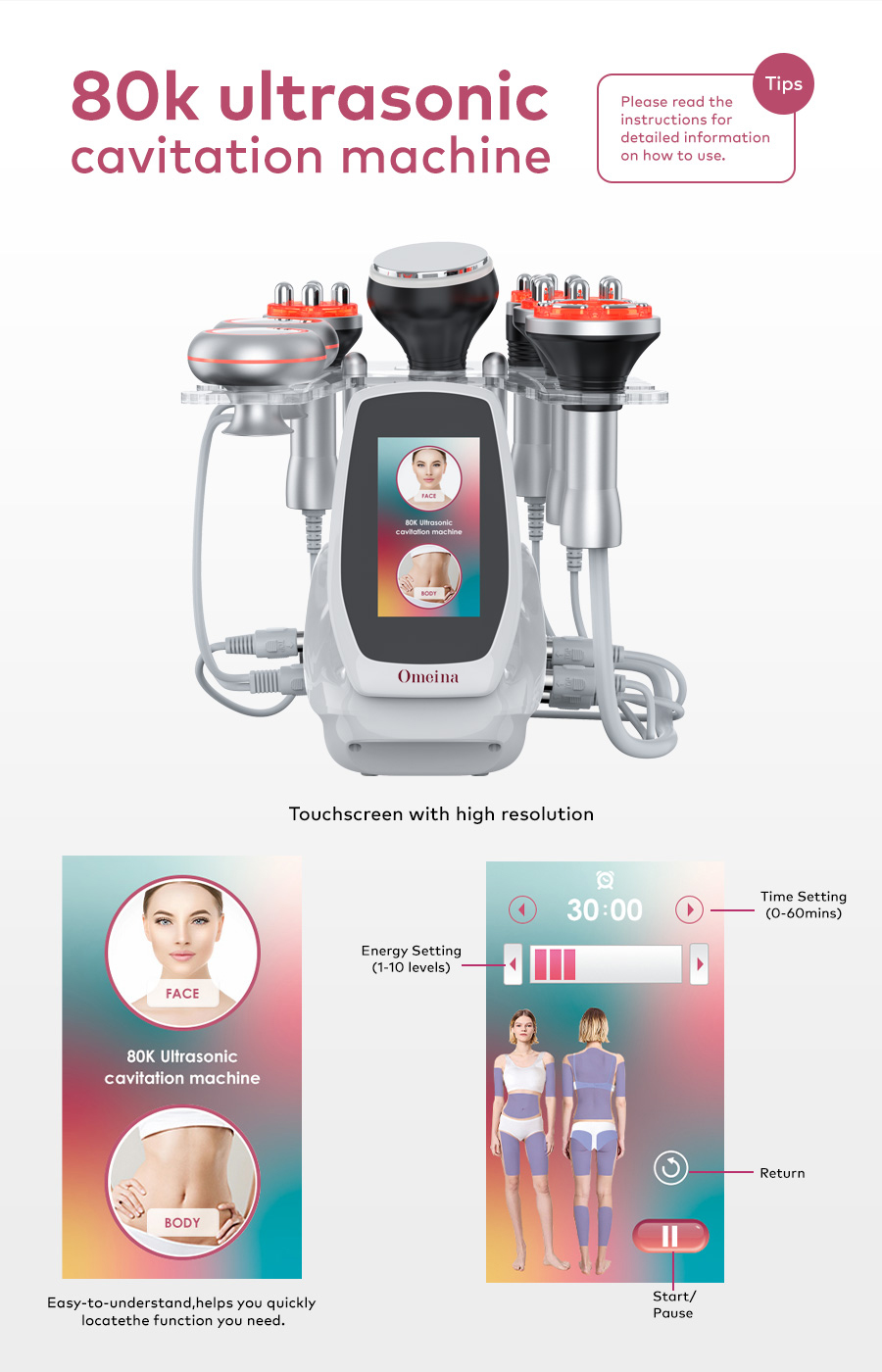 Omeina cavitation machine 6 in 1