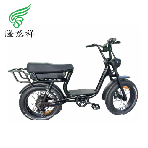 女性用後乗せ荷台電動自転車