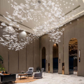 Large crystal chandelier for hotel lobby