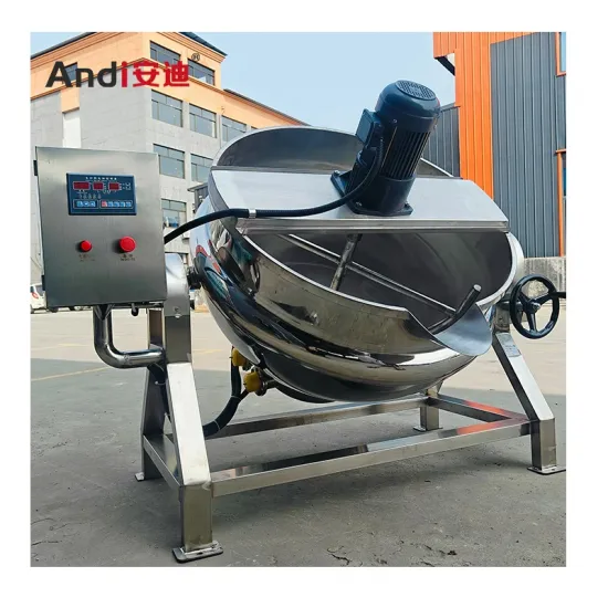 100 Liter Electric Kettle Jacketed Pot for Stewing Meat - Cooking Mixer Machine