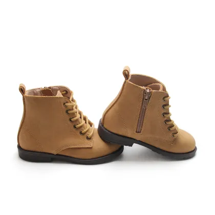 Fashion Mirror Leather Kids Boots