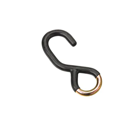 Black Double J Hook - 1 Inch / 25 mm Heavy Duty S Hook