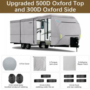 Travel Trailer Heavy Duty rv Covers Waterproof 500D