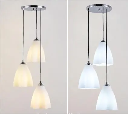 E27 flower shape table top glass modern pendant lamp