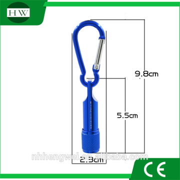 The professional LED aluminum climbing hook flashlight, outdoor emergency lighting and mini logo advertising lamps