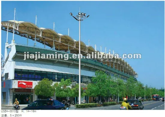 15m-60m galvanized middle mast lighting pole