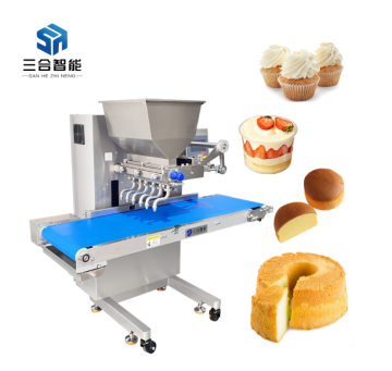 SanHe High-Accurate Small Particle Cake Batter Cupcake Filling and Sponge Cake Making Machine