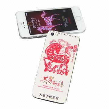 Custom mobile phone sticker system for iPhone 5S