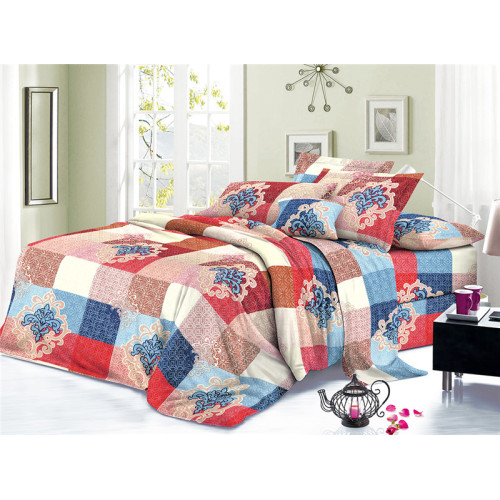 Custom Digital Printed Polyester Floral Textiles Bed Sheets