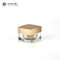 50g gold acrylic skincare bottle in plastic packaging