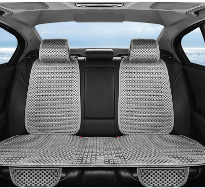 1-Seat Classic Ice Silk Universal Saddle Half Pack Car Seat Covers