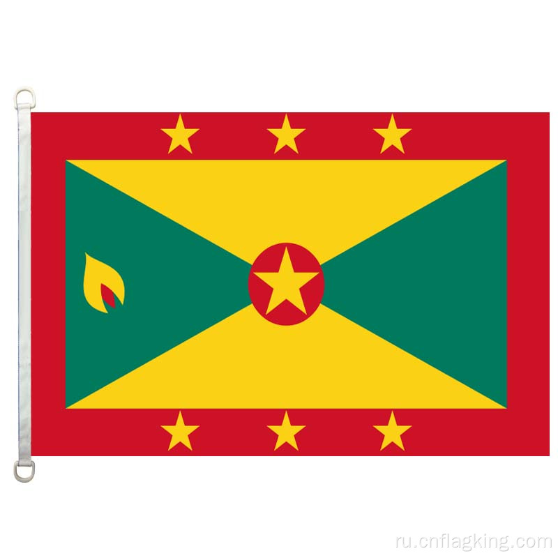 Флаг Гренады 90 * 150см 100% полиэстер