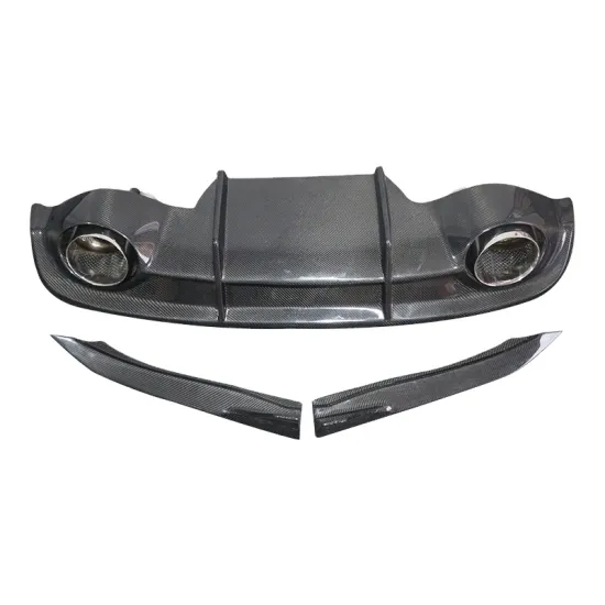 Carbon Fiber RS Type Rear Diffuser with Exhaust Tips for Jaguar XF 16-20