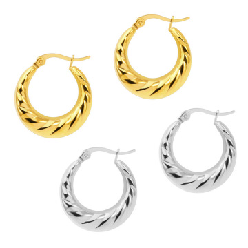 Fashion 18K Gold Plated Stainless Steel Earrings for Women Jewelry