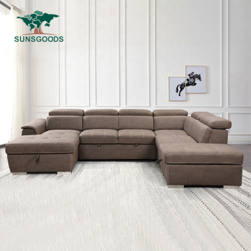 Popular USB and Storage Functional Sofa Bed for Living Room