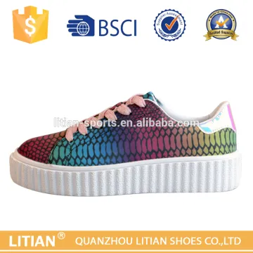 colorful material shoes fashion new design casual shoes