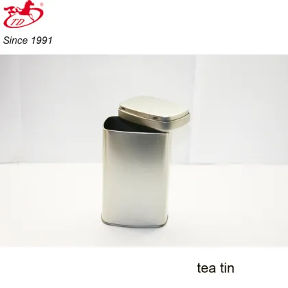 Wholesale blank rectangular tea/foods tin box, safe tin can