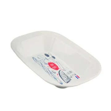 Best Quality Plate High White Dish Double Coated Plate Enamel Plate Food Container
