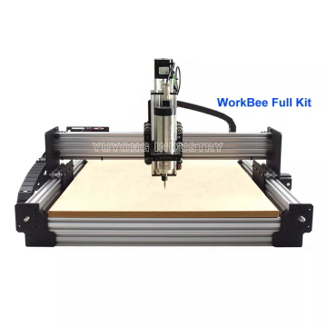 Silver 1220x2000mm WorkBee Belt Drive CNC Router Engraver Woodworking Machine Kit