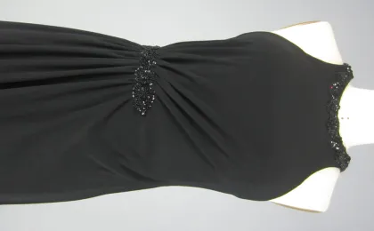 Chiffon Halter Dress Black Red Carpet Dress