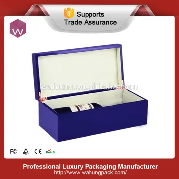 single wooden wine gift box for wine glasses