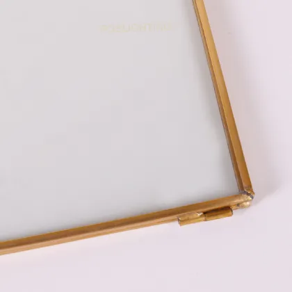 Golden outline glass photo frame