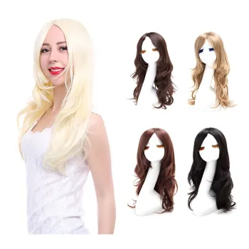 Cheap Synthetic Blonde Wave Cosplay Wigs