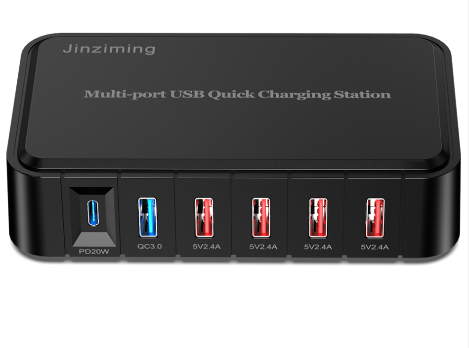 6 منافذ 86W PD &amp; QC3.0 USB Charger Station