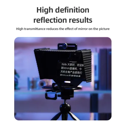 Portable DSLR Recording Teleprompter with Remote Control